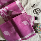 Anubha Organza Jamdani saree with blouse