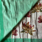 Padma handwoven mangalgiri saree with lotuses