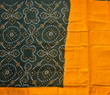 Akhila Bandhini print Sungudi cotton saree - The Maggam Collective