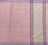 Mahadevi Tamil script handloom saree