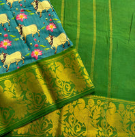 Samajavaragamana pichwai on Madurai Sungudi saree