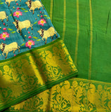 Samajavaragamana pichwai on Madurai Sungudi saree