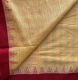 Varenya Ponduru handspun and handwoven cotton saree with additional blouse