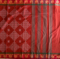 Vanitha Kolam block prints Chettinad cotton saree