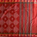 Vanitha Kolam block prints Chettinad cotton saree
