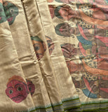 Samasthala Cheriyal dolls on Vidarbha Tussar silk - The Maggam Collective