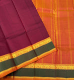 Avantika silk kanjivaram with gap border and blouse - The Maggam Collective