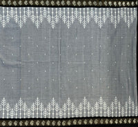 Three seasons in Telangana handwoven double Ikat mercerised cotton with kadhi border