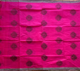 Swarupini Bandarulanka Kora cotton handprinted saree