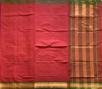 Autumn leaves - handwoven venkatagiri fine cotton