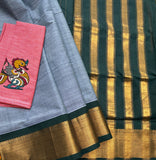 Eesha Handwoven Guntur 120 Count Cotton Saree