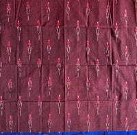 Maroon Ikat blouse fabric