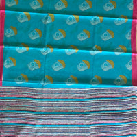 Popcorn khao masth ho jao mul cotton saree with blouse