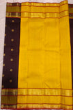 Filter Kaapi and Chamanti handwoven pure silk Kanjivaram saree