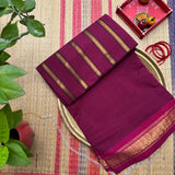 Kadambini Handwoven Guntur 120 Count Cotton Saree