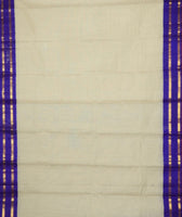 Aphrodite - Handwoven Gadwal cotton with silk kuttu border