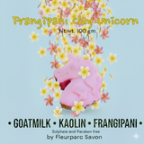 Frangipani Clay Unicorn Soap