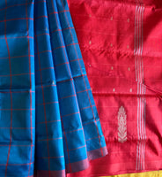 Kavya handwoven silk Chinnalampattu with blouse