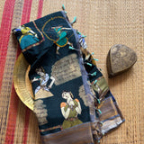 Karuna Bapu Navarasa print on Chennur silk saree