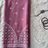 Kundanika kutch hand embroidery on silk