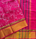 Supriya Venkatagiri saree with kadhi border and cow print