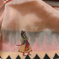 Deepshika Mughal art on Mangalgiri silk