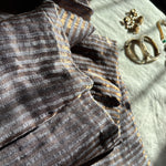 Persephone Tussar silk by tissue stripes saree
