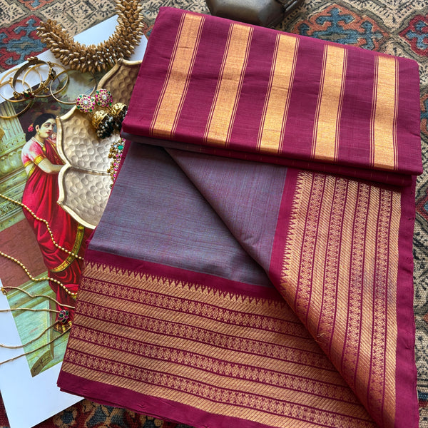 Neelalohita Handwoven Guntur 120 Count Heritage Cotton Saree