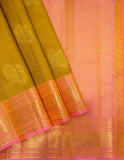 Anshula handwoven pure silk Kanjivaram - The Maggam Collective