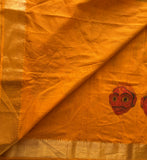 Cheriyal dolls on handwoven Mangalgiri cotton saree - The Maggam Collective