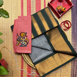 Eesha Handwoven Guntur 120 Count Cotton Saree