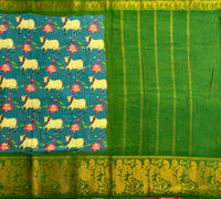 Samajavaragamana pichwai on Madurai Sungudi saree