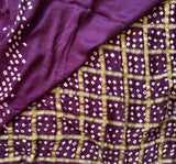 Kavya Gharchola hand knotted bandhej modal silk saree