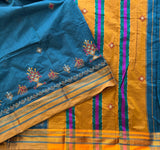 Kasuti embroidered blended silk Ilkal at sale price