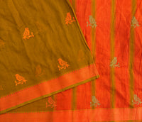 Dawn embroidered Kolams on handwoven Mangalgiri