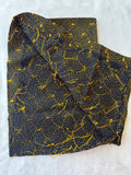 Black hand embroidered Kantha blouse fabric - The Maggam Collective