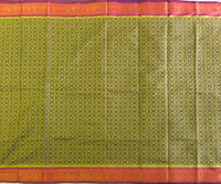 Easwari Kanchi cotton saree annapakshi Rudraksha motifs