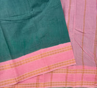 Soumya Rettai Pettu border Sungudi cotton saree