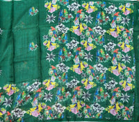 Rainforest rhapsody printed Kota silk cotton saree