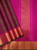 Tarini shot coloured veldhari handwoven pure silk Kanjivaram - The Maggam Collective