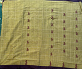 Tungavidya handwoven Siddipet gollabhama grid saree with blouse - The Maggam Collective