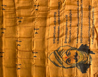 Kavi Handwoven silk cotton Mangalgiri Bharatiyar print