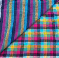 Kalakshetra Multi coloured checks Bhujodi