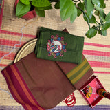 Sarvamangala Handwoven Guntur 120 Count Cotton Saree