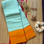 Mridhula Rettai Pettu border Sungudi cotton saree