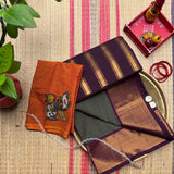 Tessa Handwoven Guntur 120 Count Cotton Saree