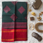 Divya Sungudi saree with Kolam