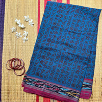 Madhivadhani Tamil script handloom saree