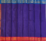 Damayanti Handwoven Gadwal cotton with silk kuttu border