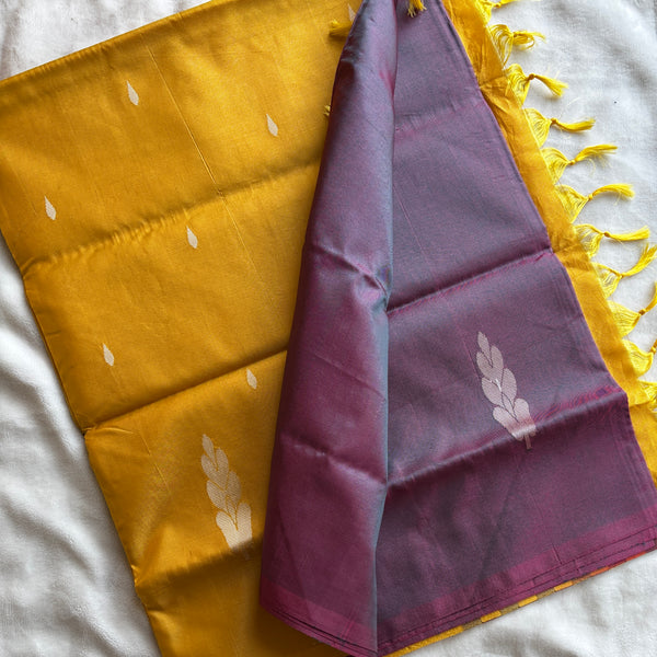 Poorva handwoven silk Chinnalampattu with blouse